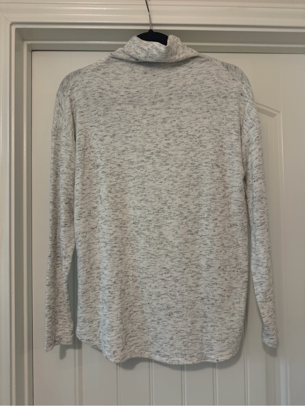 Karen Kane Heathered Light Gray Turtleneck Sweater